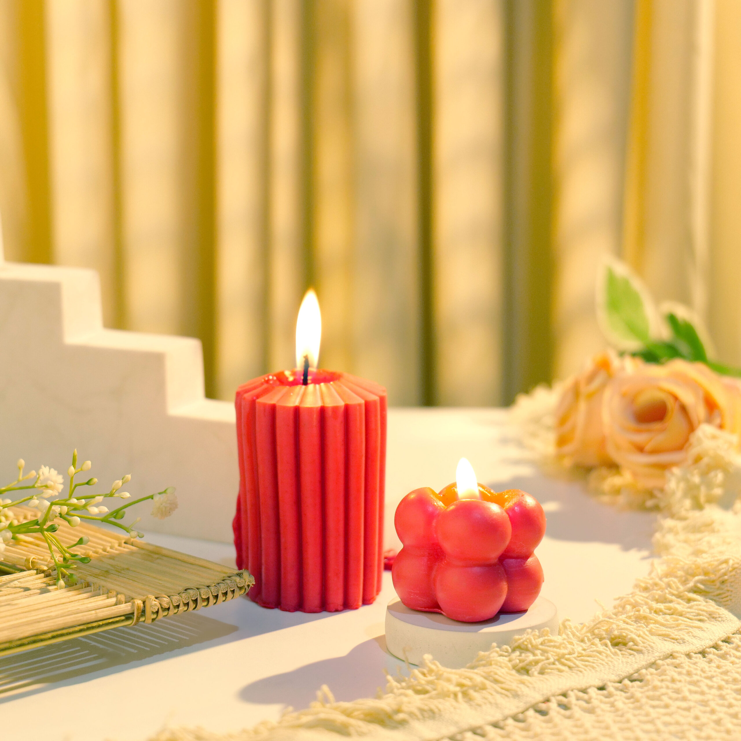 Bubble Pillar/Bubble Cube Candles