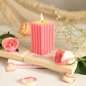 Pink Bubble Candle