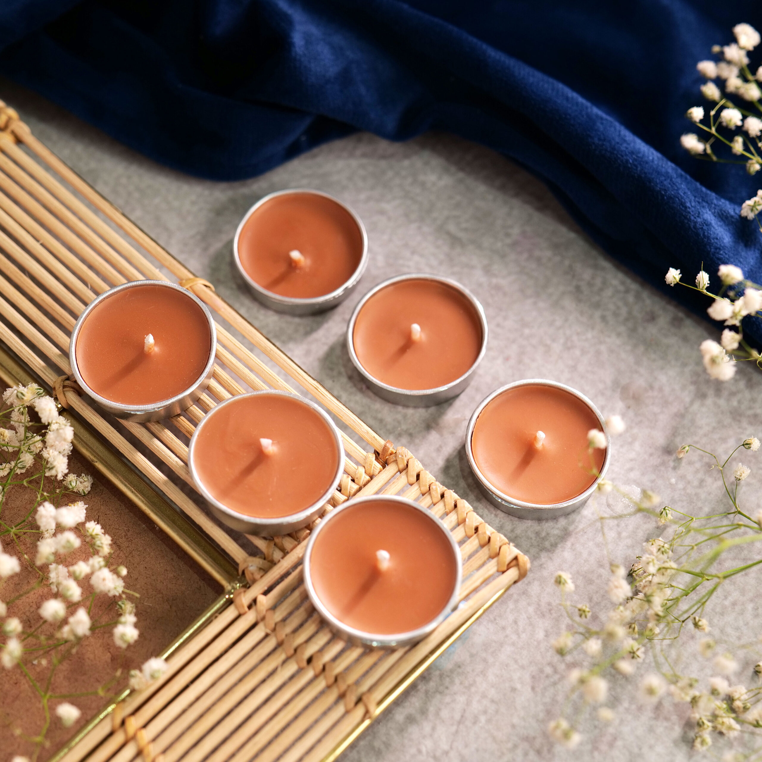 Wooden Bowl Candles